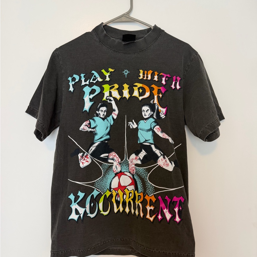 KC CURRENT Play With Pride Graphic Unisex Tee - Black with Multicolor Print